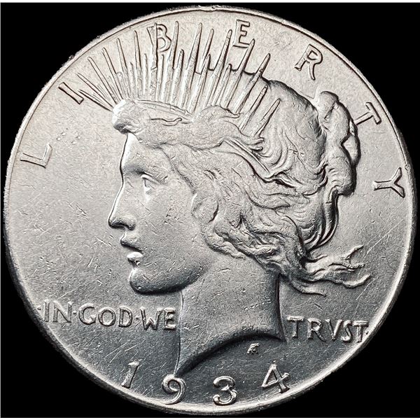 1934-S Silver Peace Dollar CLOSELY UNCIRCULATED