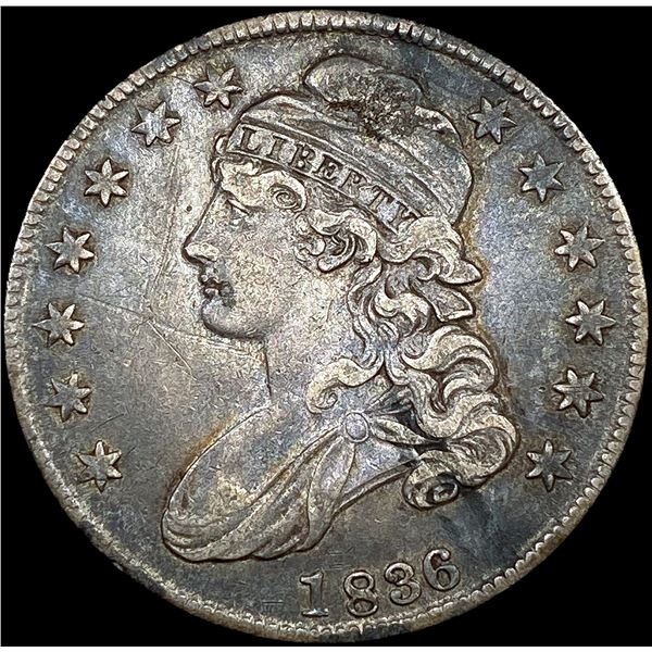 1836 Capped Bust Half Dollar LIGHTLY CIRCULATED