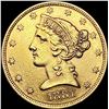 Image 1 : 1881-S $5 Gold Half Eagle CLOSELY UNCIRCULATED