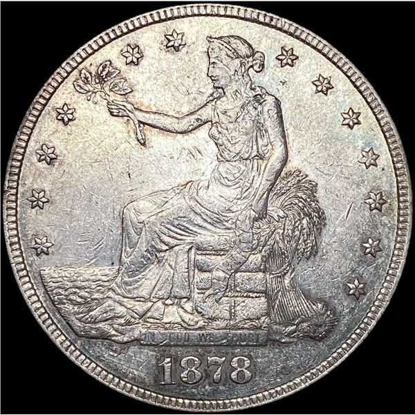1878-S Silver Trade Dollar CHOICE AU