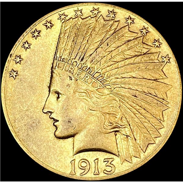 1913 $10 Gold Eagle CLOSELY UNCIRCULATED