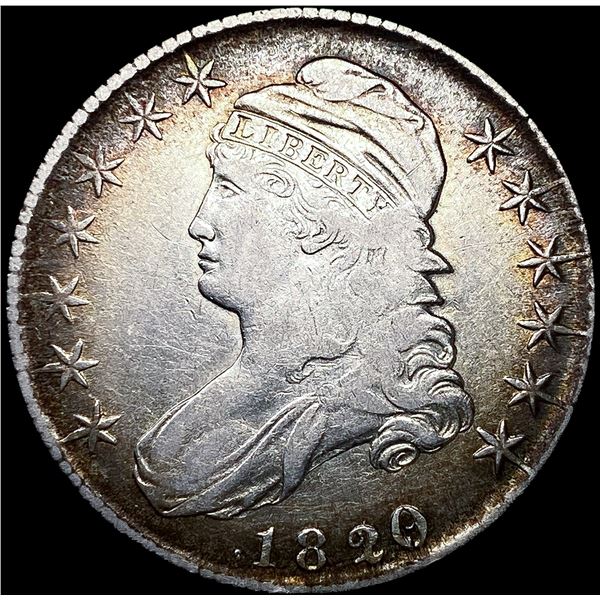 1820 Capped Bust Half Dollar NEARLY UNCIRCULATED
