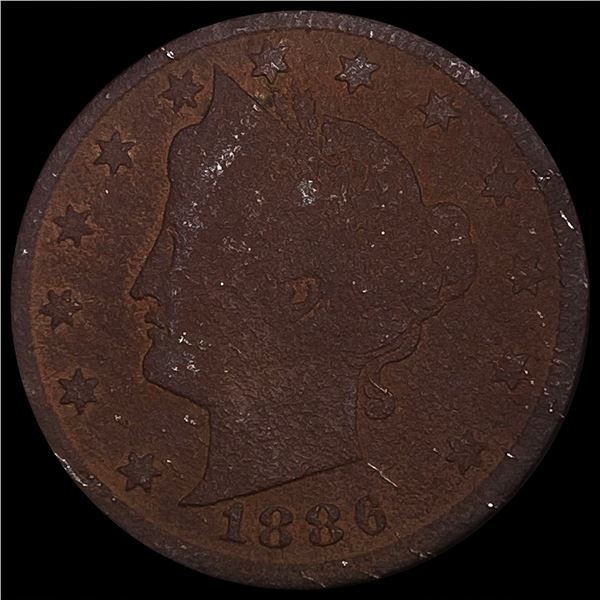 1886 Liberty Victory Nickel NICELY CIRCULATED