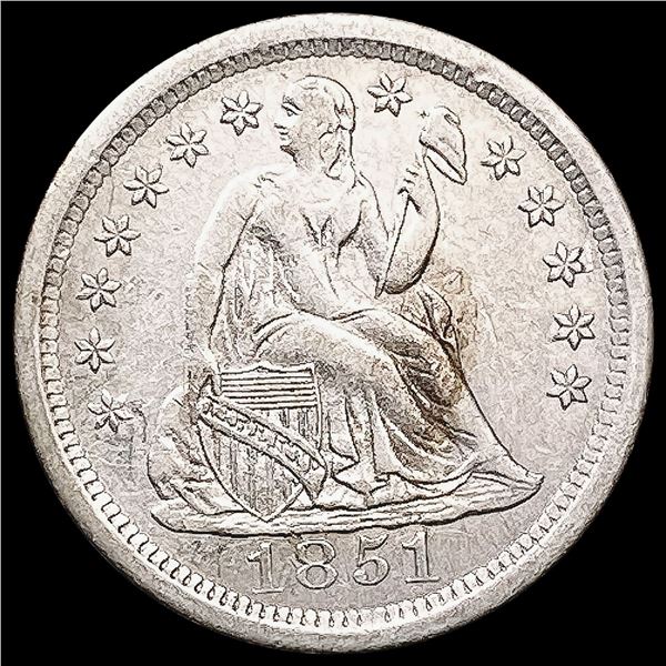 1851-O Seated Liberty Dime CLOSELY UNCIRCULATED