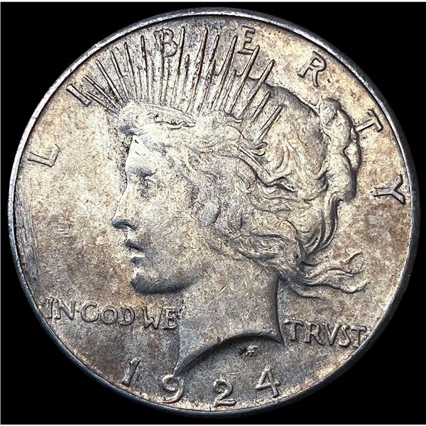 1924-S Silver Peace Dollar CLOSELY UNCIRCULATED