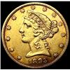 Image 1 : 1893-S $5 Gold Half Eagle CLOSELY UNCIRCULATED