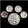 Image 1 : [5] Varied US Coinage [1918-S, [2] 1936, 1939-D, 1