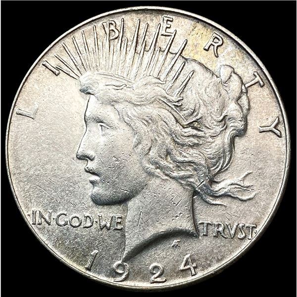 1924-S Silver Peace Dollar CLOSELY UNCIRCULATED