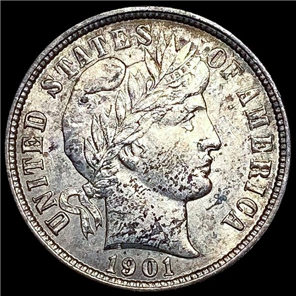 1901-O Barber Dime CLOSELY UNCIRCULATED