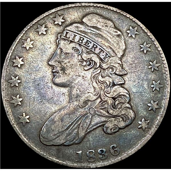1836 Capped Bust Half Dollar LIGHTLY CIRCULATED