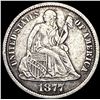 Image 1 : 1877-CC Seated Liberty Dime LIGHTLY CIRCULATED