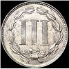 Image 2 : 1866 Nickel Three Cent CHOICE BU