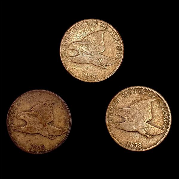 [3] 1858 Flying Eagles NICELY CIRCULATED