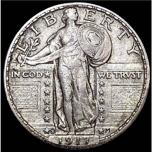 1917-S Standing Liberty Quarter LIGHTLY CIRCULATED