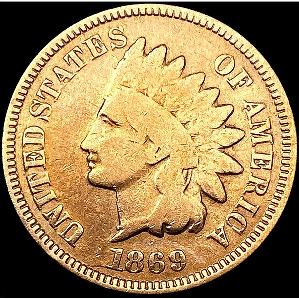 1869 Indian Head Cent LIGHTLY CIRCULATED