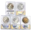 Image 2 : [5] Silver Dollar Collection ANACS/PCGS AU/MS [[2]
