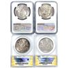 Image 2 : [4] 1921 Morgan Silver Dollars ANACS/NGC MS61-63