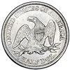 Image 2 : 1855 Arws Seated Liberty Half Dollar UNC
