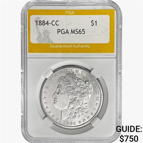 1884-CC Morgan Silver Dollar PGA MS65