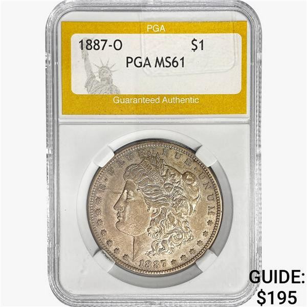 1887-O Morgan Silver Dollar PGA MS61