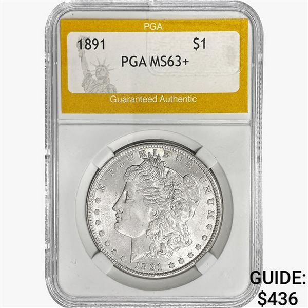 1891 Morgan Silver Dollar PGA MS63+