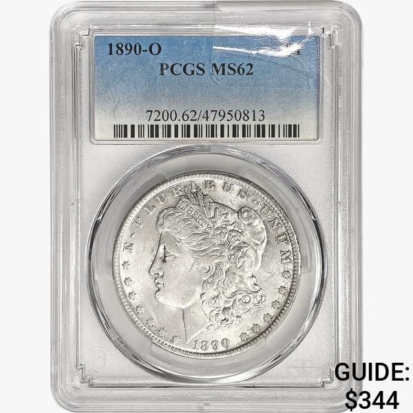 1890-O Morgan Silver Dollar PCGS MS62