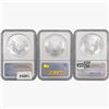 Image 2 : [3] American SILV Eagles NGC MS69 [1998, 2003, 200
