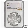 Image 1 : 1881-S Morgan Silver Dollar NGC MS65