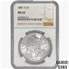 Image 1 : 1881-S Morgan Silver Dollar NGC MS65