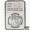 Image 1 : 1881-S Morgan Silver Dollar NGC MS65