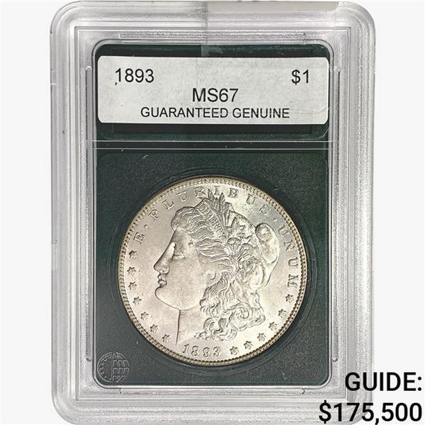 1893 Morgan Silver Dollar GG MS67