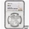 Image 1 : 1881-S Morgan Silver Dollar NGC MS64