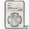Image 1 : 1881-S Morgan Silver Dollar NGC MS67