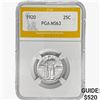 Image 1 : 1920 Standing Liberty Quarter PGA MS63