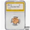 Image 1 : 1937-D Wheat Cent PGA MS67 RED