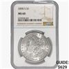 Image 1 : 1890-S Morgan Silver Dollar NGC MS60