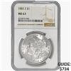 Image 1 : 1882-S Morgan Silver Dollar NGC MS63