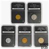 Image 1 : [5] 1859-1943 US Varied Coinage PCS