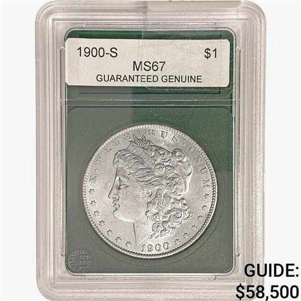 1900-S Morgan Silver Dollar GG MS67