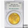 Image 1 : 1904 $20 Gold Double Eagle NCI MS64