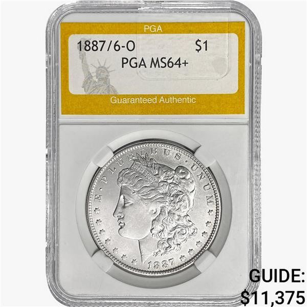 1887/6-O Morgan Silver Dollar PGA MS64+