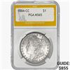 Image 1 : 1884-CC Morgan Silver Dollar PGA MS65