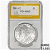 Image 1 : 1881-CC Morgan Silver Dollar PGA MS65