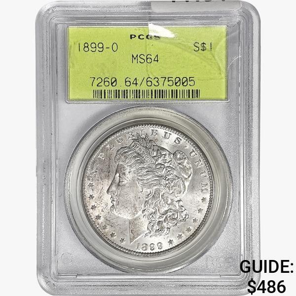 1899-O Morgan Silver Dollar PCGS MS64