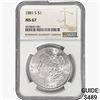 Image 1 : 1881-S Morgan Silver Dollar NGC MS67