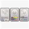 Image 2 : [3] American SILV Eagles NGC MS69 [1995, 2012, 201