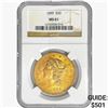 Image 1 : 1899 $20 Gold Double Eagle NGC MS61