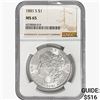 Image 1 : 1881-S Morgan Silver Dollar NGC MS65
