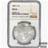 Image 1 : 1881-S Morgan Silver Dollar NGC MS66