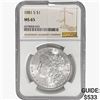 Image 1 : 1881-S Morgan Silver Dollar NGC MS65